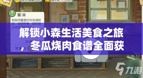 解鎖小森生活美食之旅，冬瓜燒肉食譜全面獲取與制作秘籍