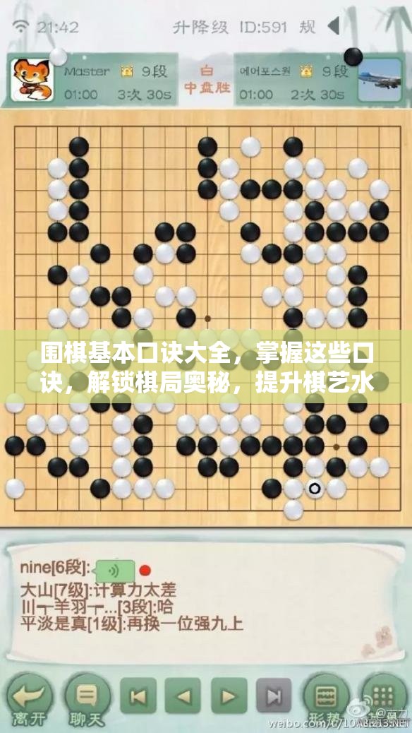 圍棋基本口訣大全，掌握這些口訣，解鎖棋局奧秘，提升棋藝水平