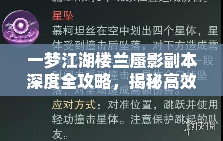 一夢江湖樓蘭蜃影副本深度全攻略，揭秘高效通關(guān)技巧與秘籍