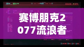 賽博朋克2077流浪者角色加點(diǎn)全面解析與策略指南