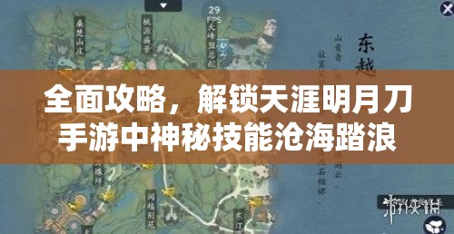 全面攻略，解鎖天涯明月刀手游中神秘技能滄海踏浪秘籍的詳細(xì)步驟