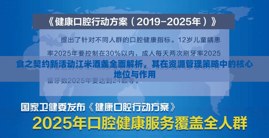 食之契約新活動(dòng)江米酒盞全面解析，其在資源管理策略中的核心地位與作用