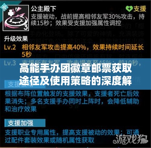 高能手辦團(tuán)徽章郵票獲取途徑及使用策略的深度解析與指導(dǎo)