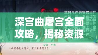 深宮曲屠宮全面攻略，揭秘資源管理藝術(shù)，助你稱霸后宮之路