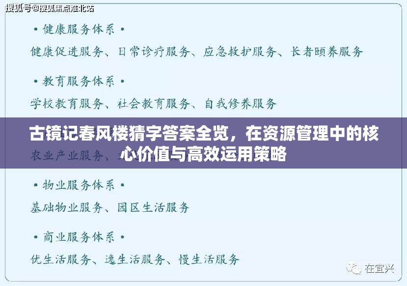 古鏡記春風(fēng)樓猜字答案全覽，在資源管理中的核心價值與高效運用策略