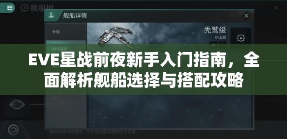 EVE星戰(zhàn)前夜新手入門指南，全面解析艦船選擇與搭配攻略